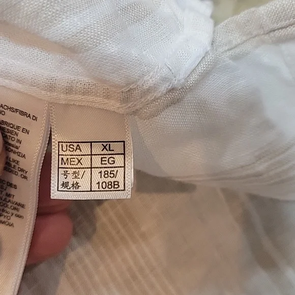 BROOKS BROTHERS Irish linenshort sleeve camp collar  STRIPED sport SHIRT - Picture 8 of 12